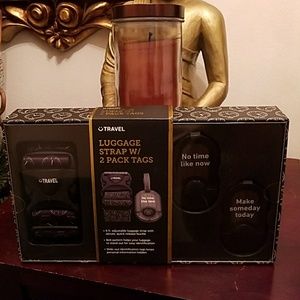 TRAVEL LUGGAGE STRAP E/ 2PACK TAGS